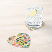 開花の接地先金ゴールドグリッターフローラ  ペーパーコースター (インサイチュ)