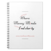 開花の明確さ ノートブック (正面)