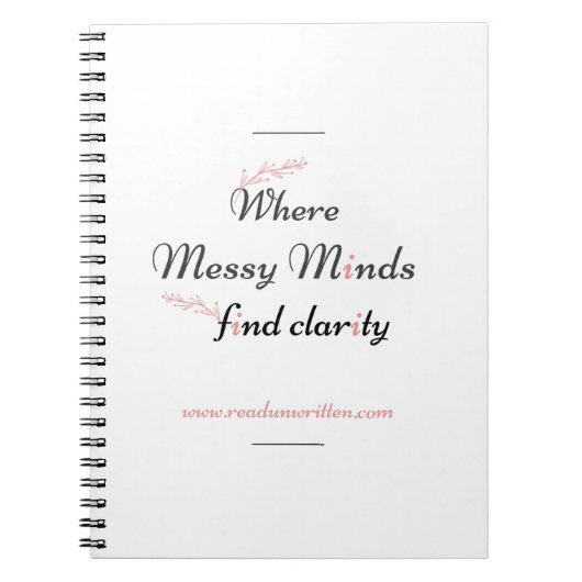 開花の明確さ ノートブック (正面)