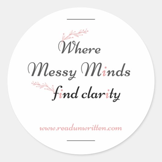 開花の明確さ ラウンドシール (正面)