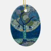 "開花の月" (絵画) セラミックオーナメント (裏面)