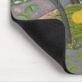 開花の果樹園のRadhaおよびKrishnaの容認 マウスパッド (コーナー)