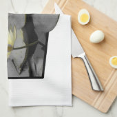 開花の枠を超える キッチンタオル (四つ折り)