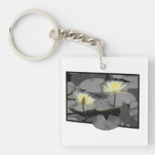 開花の枠を超える キーホルダー (正面)