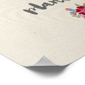 開花の植栽ポスター ポスター (角)