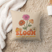 開花の植栽 クッション (ブランケット)