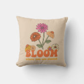 開花の植栽 クッション (正面)