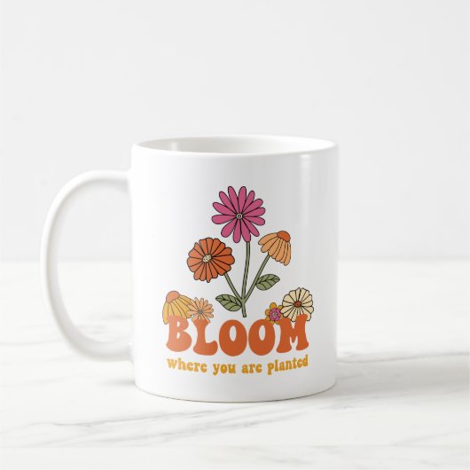 開花の植栽 コーヒーマグカップ (左)