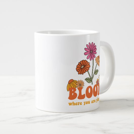 開花の植栽 ジャンボコーヒーマグカップ (正面右)