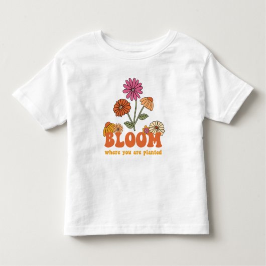 開花の植栽 トドラーTシャツ (正面)