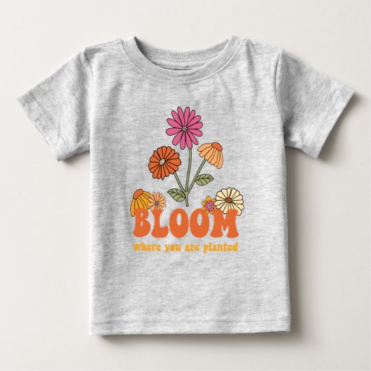 開花の植栽 ベビーTシャツ (正面)