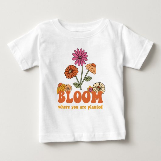 開花の植栽 ベビーTシャツ (正面)