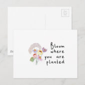 開花の植栽 ポストカード (正面/裏面)