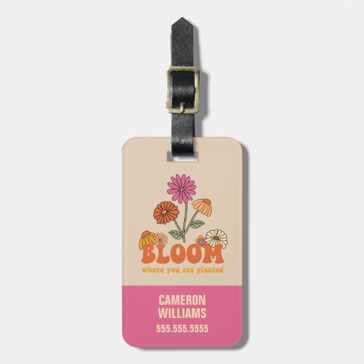 開花の植栽 ラゲッジタグ (正面縦)