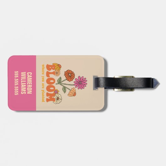 開花の植栽 ラゲッジタグ (裏面横)