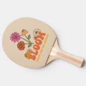 開花の植栽 卓球ラケット (横)