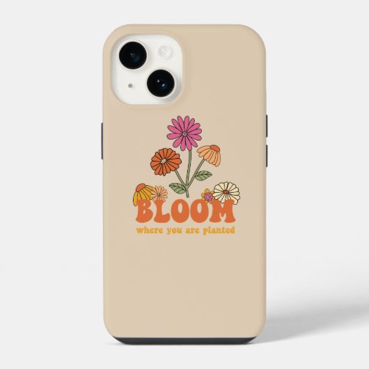 開花の植栽 iPhoneケース (裏面)