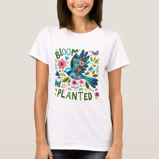 開花の植栽 Tシャツ