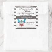 開花の気に供給を受ける医療施設 スクエアシール (バッグ)