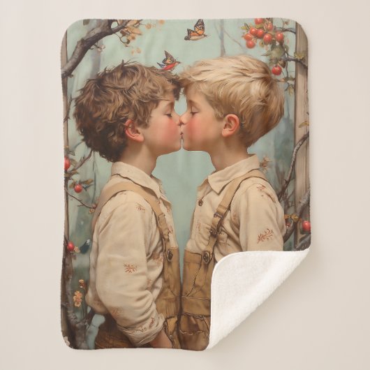 開花の無罪 シェルパブランケット (正面)