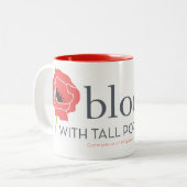 開花の特大マグ ツートーンマグカップ (正面左)