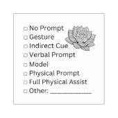 開花の独立性：プロンプト・チェックリスト ラバースタンプ (インプリント)