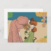 開花の瞬間 – ヴィンテージ母と子 (正面/裏面)