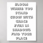 開花の立つ小感動的詩 ポスター (正面)