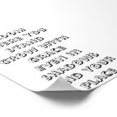 開花の立つ小感動的詩 ポスター (角)