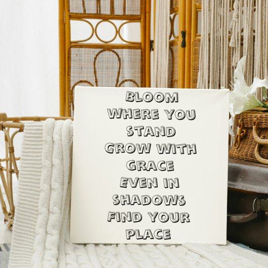 開花の立つ小感動的詩 ポスター