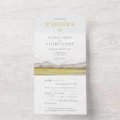 開花の結婚草原 オールインワン招待状 (内側)