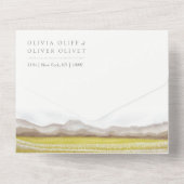 開花の結婚草原 オールインワン招待状 (裏面)