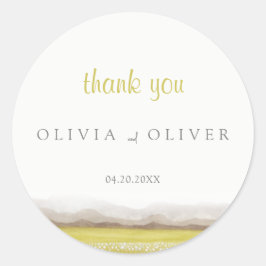 開花の結婚草原 ラウンドシール