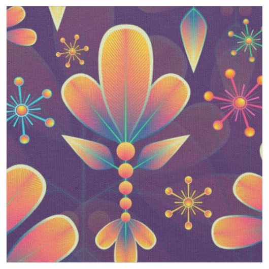 開花の花 ファブリック (クローズアップ)