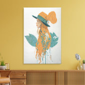 『開花の謎の女性』 キャンバスプリント (インサイチュ (リビング))