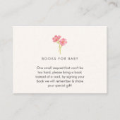 開花の赤ちゃんシャワーの小さなワイルドフラワーベビー エンクロージャーカード (正面)