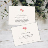 開花の赤ちゃんシャワーの小さなワイルドフラワーベビー エンクロージャーカード