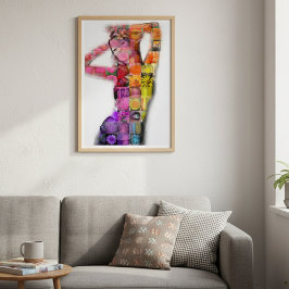 開花の輝き：フラワーケイトby Carole Beniachi ポスター