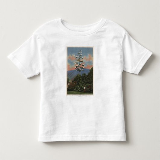 開花のCaliforniaCenturyの植物 トドラーTシャツ (正面)