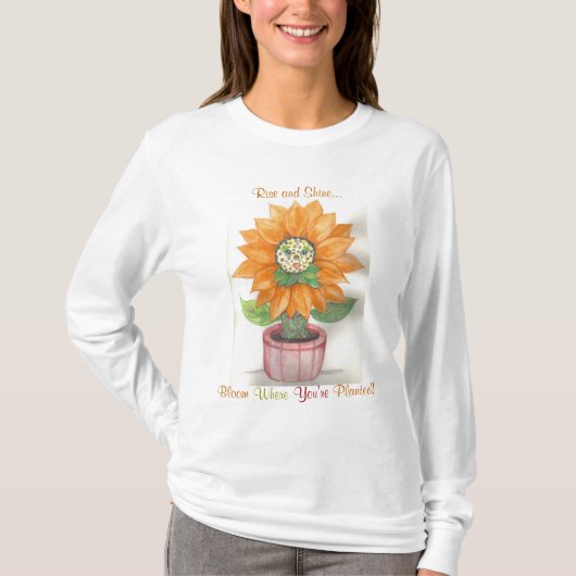開花のTシャツ Tシャツ (正面)