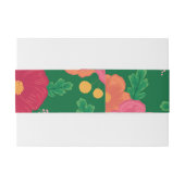 開花はっきりした結婚式招待状ベリーバンド 招待状ベリーバンド (裏面例)