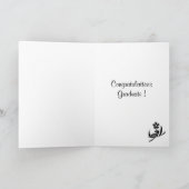 開花までの時間 – 白ユリ カード (内部)