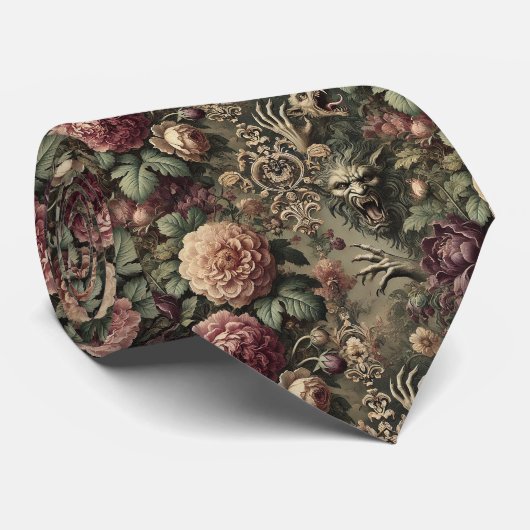 開花より大きい – ゴシックビクトリアンスクエア ネクタイ (ロール)