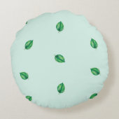 開花を一日の枕に ラウンドクッション (裏面)