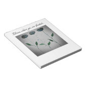 開花を植えるメモ帳 ノートパッド (アングル)