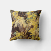 開花アカシアブランチbyビンセント・ヴァン・ゴッホ クッション (裏面)