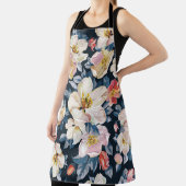 開花アップルツリーエレガンスパターン エプロン (インサイチュ)