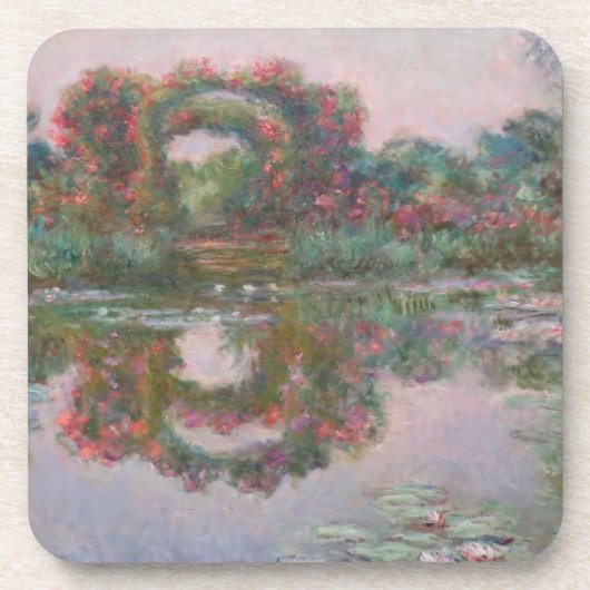 開花アーチ，ジヴェルニー – Claude Monet - c1913 コースター (正面)