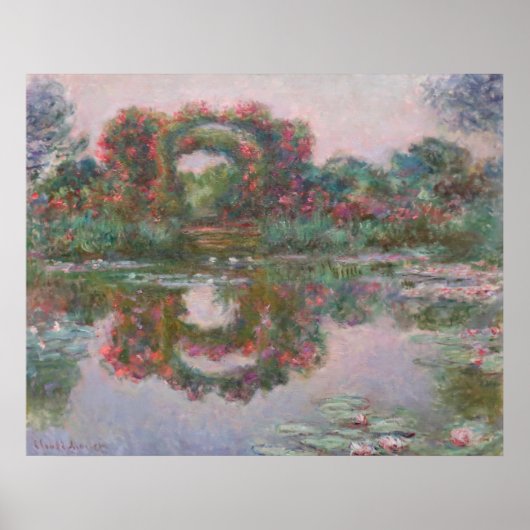 開花アーチ,ジヴェルニー – Claude Monet - c1913 ポスター (正面)