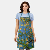 開花アーモンドツリーバイビンセント・ヴァン・ゴッホ エプロン (着用した状態)